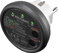 VOLTCRAFT Tester utičnica VC40, CAT II 300 V