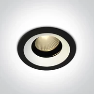 ONE LIGHT Ugradbena svjetiljka led/12w/3000k/940lm/60°/240v crna + 050086 prsten dm11112h/b/w