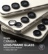 RINGKE Staklo okvira objektiva kamereza Samsung Galaxy S23 / S23 Plus, crno