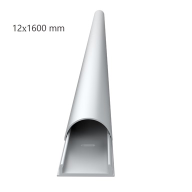 MULTIBRACKETS Kabelska kanalica UNIVERSAL CC, 12 x 1600 mm, aluminij, srebrna