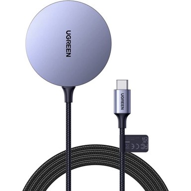 UGREEN Kućni punjač, sivi, do 15W, magnetski, bežični, za Iphone