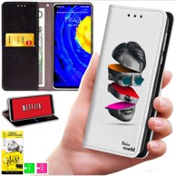 BLUEMOON Maskica za Motorola Moto G06 / G06 Power, s foto tiskom, sa zaštitnim staklom 9H