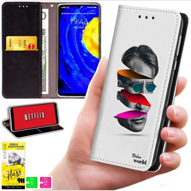 BLUEMOON Maskica za Motorola Moto G06 / G06 Power, s foto tiskom, sa zaštitnim staklom 9H