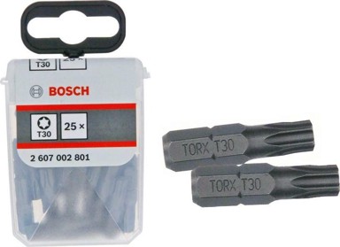 BOSCH Bit za odvijač T30, 25 mm, 25 komada