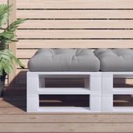 Jastuk za palete sivi 58 x 58 x 10 cm od tkanine