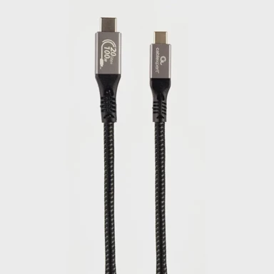 GEMBIRD Kabel USB-C CCBP-USB3-CMCM100-1.5M, 20Gbps, 100W, 1.5m, USB 3.2 Gen 2x2