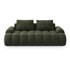 COSMOPOLITAN DESIGN Zelena baršunasti sofa 200 cm Linz, 200x100x84 cm