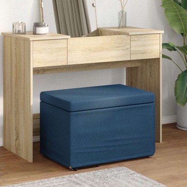 Stolica 61x41x40 cm, tkanina i konstruirano drvo, plava