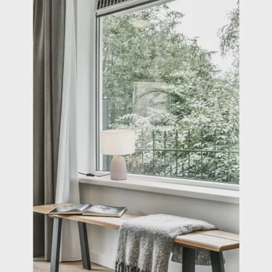 NOVA LUCE Stolna lampa, Chempo, NL9050166, E27, IP20, siva