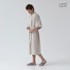 LINEN TALES Bež platneni kućni ogrtač veličine S/M Summer