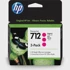 HP Tinta DesignJet 712, 3-pack, 29 ml, magenta