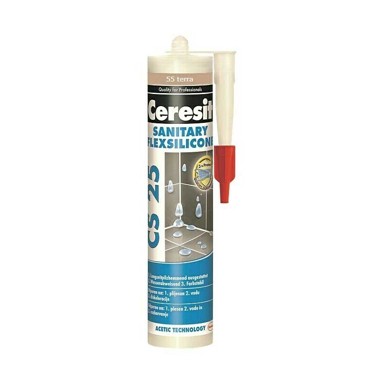 CERESIT Silikon Sanitary CS25, 300 ml, terra