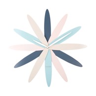 KARLSSON Zidni sat Bloom, ø 45 cm