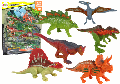 Set figurica dinosaura, 6 šarenih