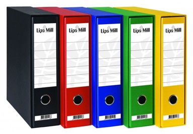 LIPA MILL registrator A4/80 s kutijom, 11 komada, crvena