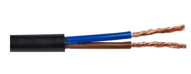 Kućište kabela (omy) 2 x 0,75 300/300 V, 25 m, crni