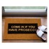 ARTSY DOORMATS Otirač od prirodnih kokosovih vlakana Come In If you Have Prosecco Glitter, 40 x 60 cm