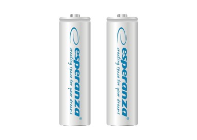 SLOMART Punjivi akumulatori Esperanza EZA103W AA Ni-MH 2000 mAh, 2 kom, bijeli