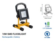 LED reflektor, 10W, prijenosni 