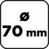 GRAPHITE Bimetalna pila za rupe 70 mm
