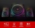 GENESIS Računalni zvučnici Helium 800, stereo 2.1, 60W RMS, RGB LED rasvjeta, Bluetooth 5.0, upravljačka ploča, daljinski upravljač, crnI