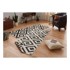NORTHRUGS Vanjski tepih Malta 80x345 cm, krem-crni
