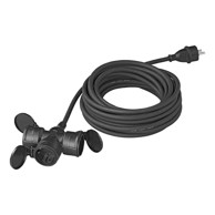 NORTHIX Produžni kabel s 3 Schuko utičnice, 10 m, 3 x 1,5 mm2