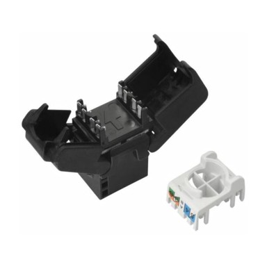 SOLARIX Keystone priključak CAT6, UTP, RJ45, crni