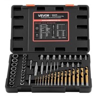 VEVOR Set za izvlačenje vijaka, 54 komada, 375x240x63 mm, crni