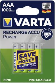 VARTA Baterije Rechargeable AAA HR03 1000 mAh, 10x4