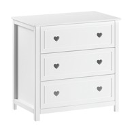 VIPACK Bijela dječja komoda 90x89x57 cm Amori