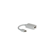 ROLINE Adapter/kabel, Mini DisplayPort - HDMI, M/F, v1.2, 0.1m