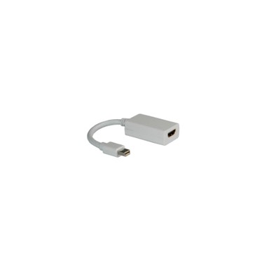 ROLINE Adapter/kabel, Mini DisplayPort - HDMI, M/F, v1.2, 0.1m