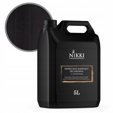 Vanjska boja za drvo s impregnacijom 2u1, crna, 5 l