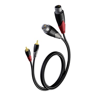 AUDAC Kabel AUD-CLA701/1.5, 2x XLR muški na 2x RCA/Cinch muški, 1.5 m