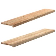 Prozorske klupice 2 kom 140x25x2 cm netretirane masivne hrast