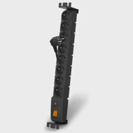 HSK DATA Rack razdjelnik ACAR S8 FA RACK, 8 AC utičnica, 230 V, 3 m, crna