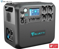 BLUETTI Prijenosna stanica za punjenje AC200MAX, 2048 Wh, 2200 W, USB-A/USB-C/DC