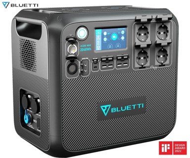 BLUETTI Prijenosna stanica za punjenje AC200MAX, 2048 Wh, 2200 W, USB-A/USB-C/DC