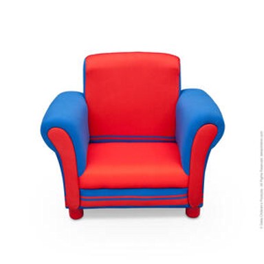 Kraljevska fotelja za dječju sobu, crvena i plava
