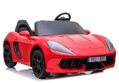 Auto na akumulator YSA021A, crveni, lakirani, dvosjed