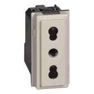 BTICINO Euro utičnica LNOW KM4180 2P+E 16A 250V, pijesak