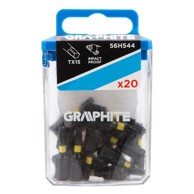 GRAPHITE Udarni bit TX15, 25 mm, 20 komada