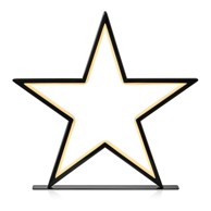 MARKSLOJD Crni božićni svjetlosni ukras Vega