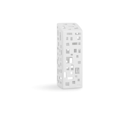 KÄHLER DESIGN Bijeli keramički svijećnjak Urbania Lighthouse High Building