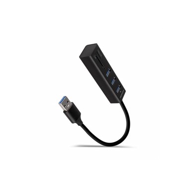 AXAGON USB HUB HMA-CR3A, 3x USB-A, SD/microSD
