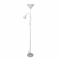 BLITZ Podna lampa Robin, bijela, E27 60W + E14 25W