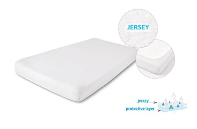 BABYMATEX Higijenska podloga, vodootporna, 80x160x10, JERSEY, bijela