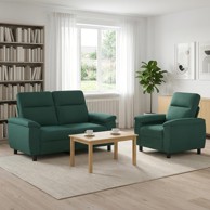 Set sofe 2 kom tkanina, zelena