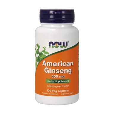 NOW Američki ginseng, 500 mg, 100 kapsula